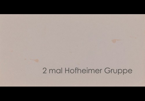 2 mal Hofheimer Gruppe 1995