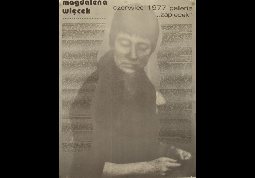 Magdalena Więcek. Galeria Zapiecek, Warszawa 1977